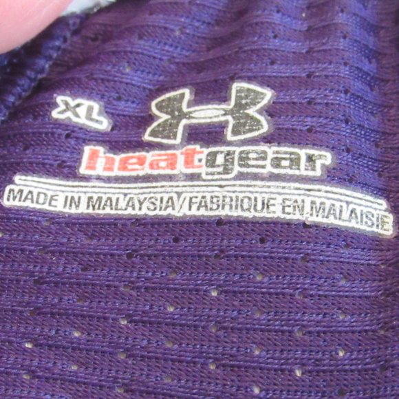 Under Armour Mens Heat Gear Purple Mesh Athletic Performance Shorts EUC - Picture 4 of 5